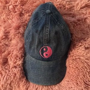 Denim Yin Yang Baseball Cap